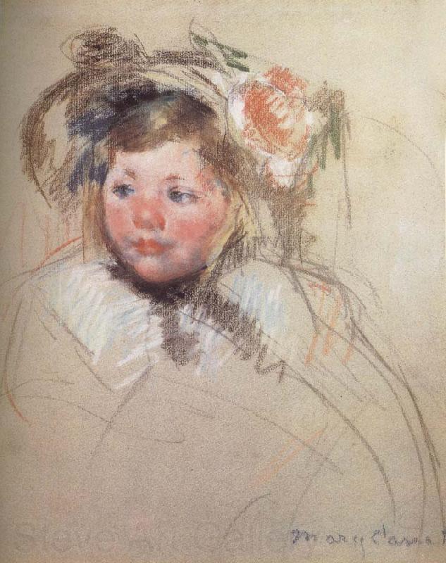 Mary Cassatt Sarah wearing the hat and seeing left Spain oil painting art